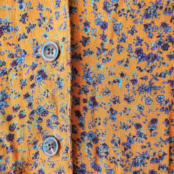 Urban Outfitters Orange Floral Dress - Picture 9 of 12